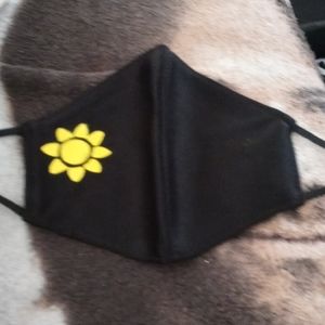 Cute covid facemask with pained sun